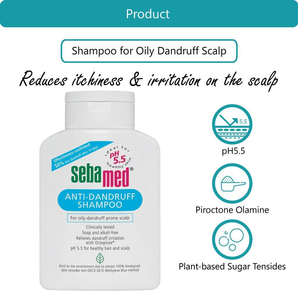 Sebamed Anti-Dandruff Shampoo 200 mL - Easy Pharmacy LLC