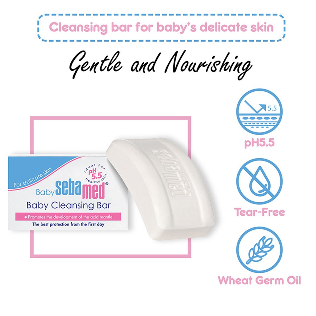 Sebamed Baby Cleansing Bar 100 g - Easy Pharmacy LLC