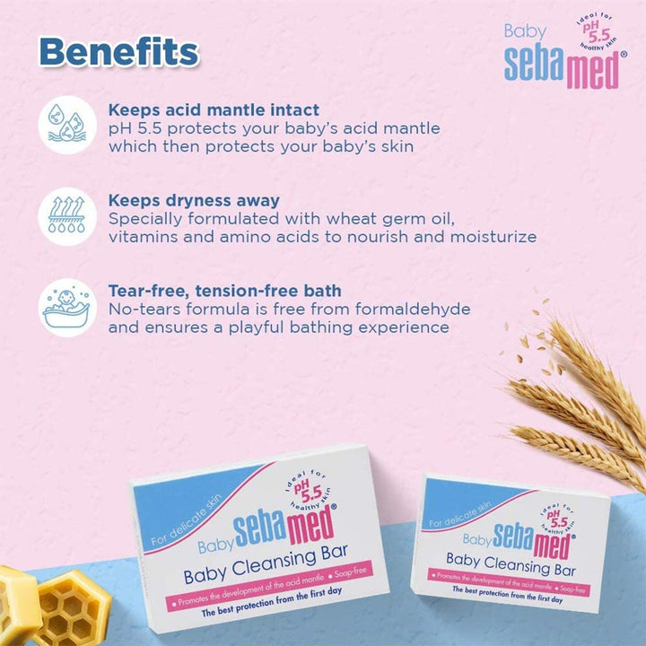 Sebamed Baby Cleansing Bar 150 g - Easy Pharmacy LLC