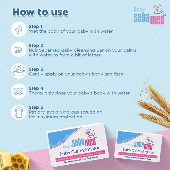 Sebamed Baby Cleansing Bar 150 g - Easy Pharmacy LLC