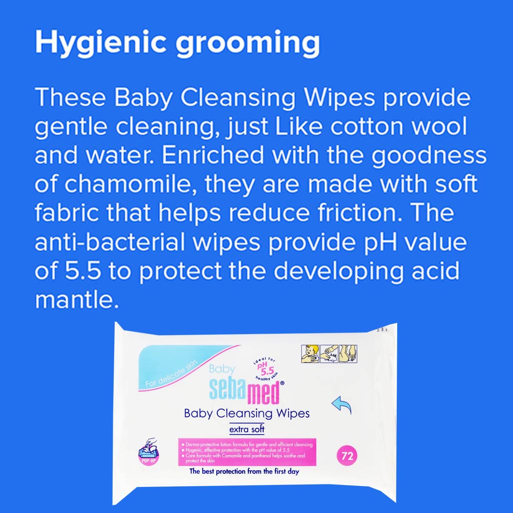 Sebamed Baby Cleansing Wipes 72's - Easy Pharmacy LLC