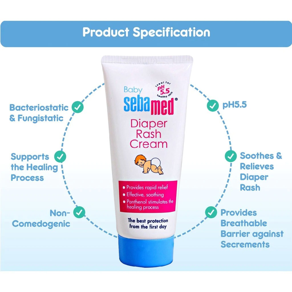 Sebamed Baby Diaper Rash Cream 100 mL - Easy Pharmacy LLC