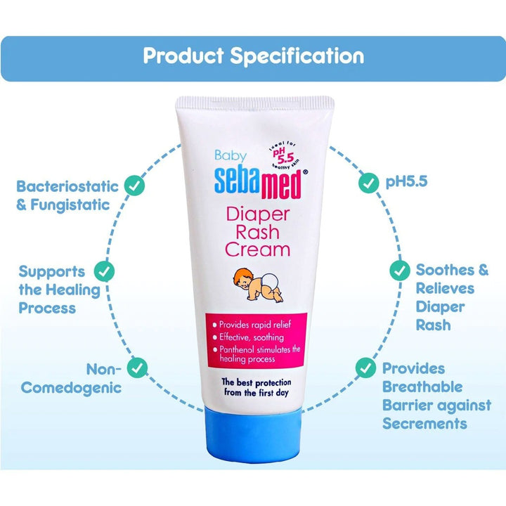 Sebamed Baby Diaper Rash Cream 100 mL - Easy Pharmacy LLC