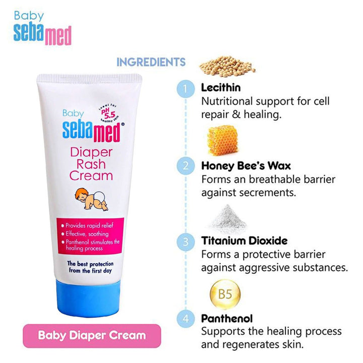 Sebamed Baby Diaper Rash Cream 100 mL - Easy Pharmacy LLC
