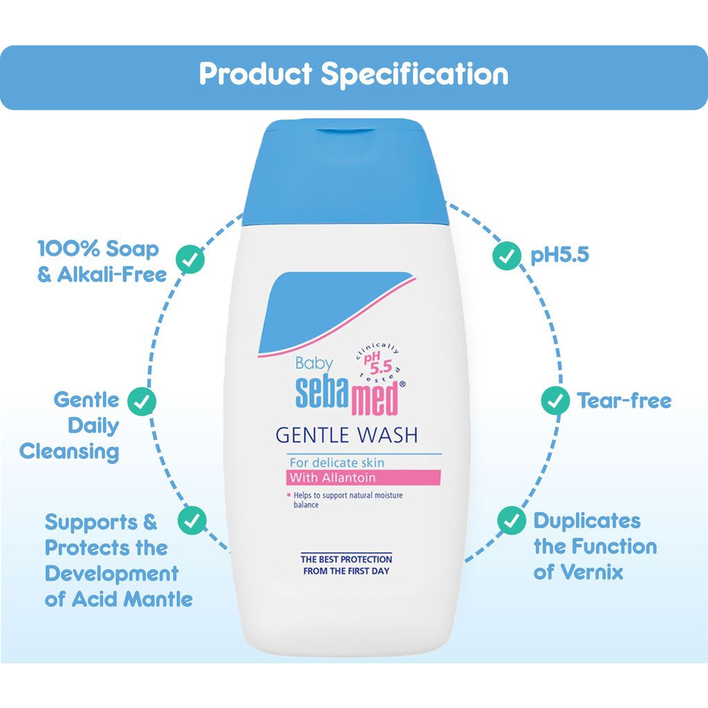 Sebamed Baby Gentle Wash 200 mL - Easy Pharmacy LLC