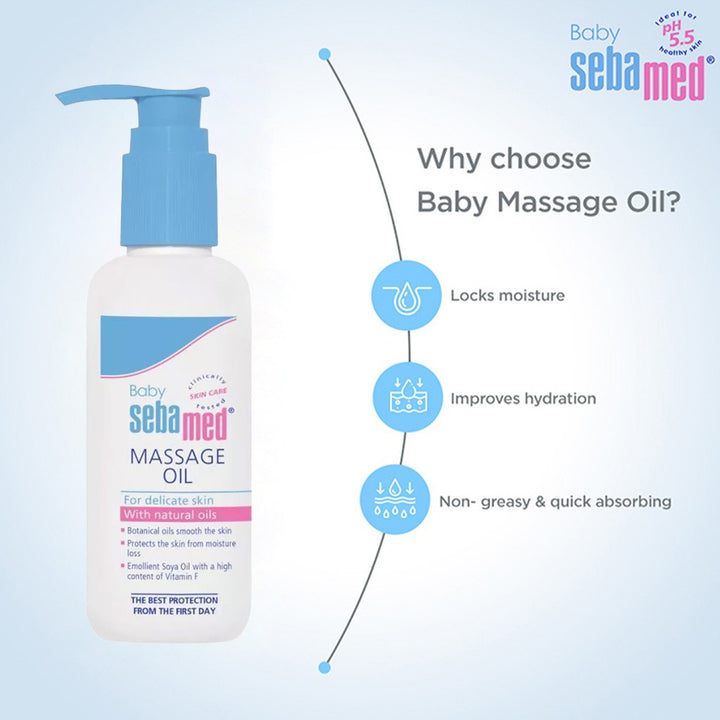 Sebamed Baby Soothing Massage Oil 150 mL - Easy Pharmacy LLC