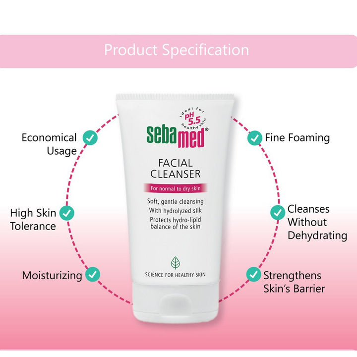 Sebamed Facial Cleanser For Normal To Dry Skin 150ML - Easy Pharmacy LLC