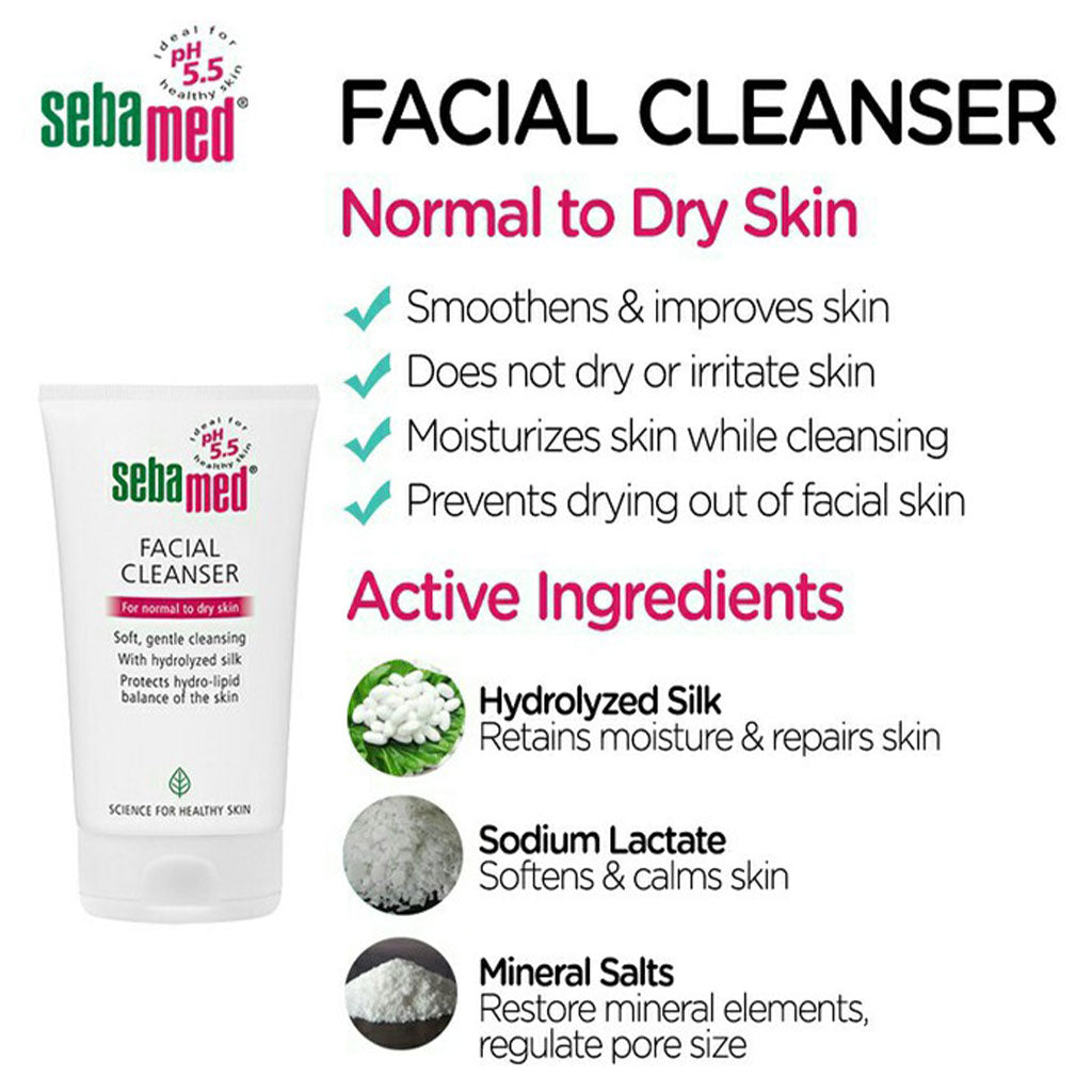 Sebamed Facial Cleanser For Normal To Dry Skin 150ML - Easy Pharmacy LLC