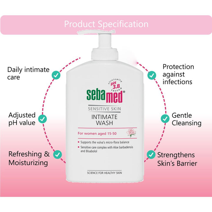 Sebamed Feminine Intimate Wash pH 3.8 200 mL - Easy Pharmacy LLC