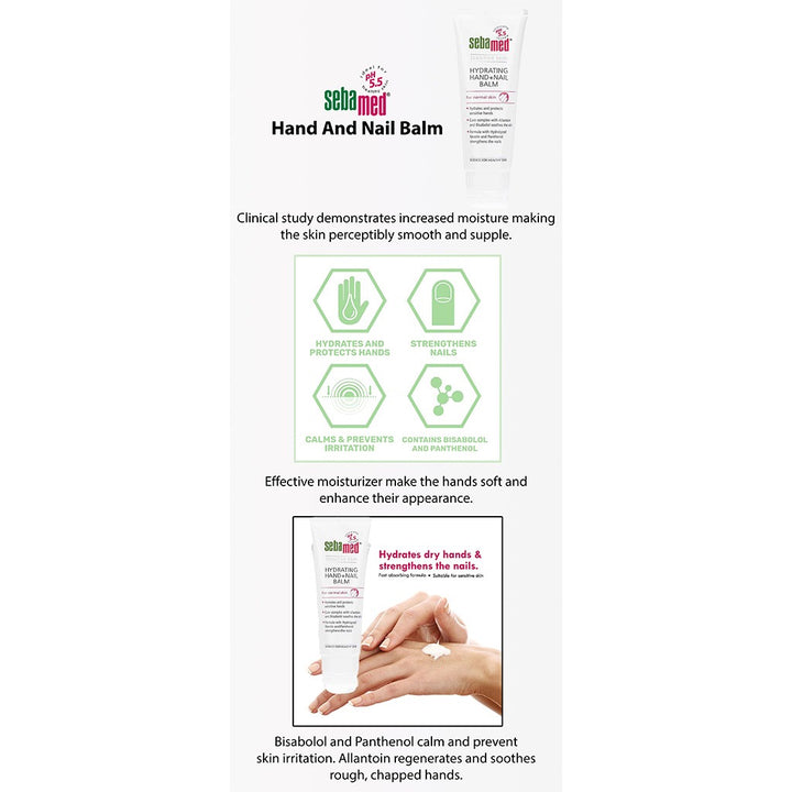 Sebamed Hand and Nail Balm 75 mL - Easy Pharmacy LLC