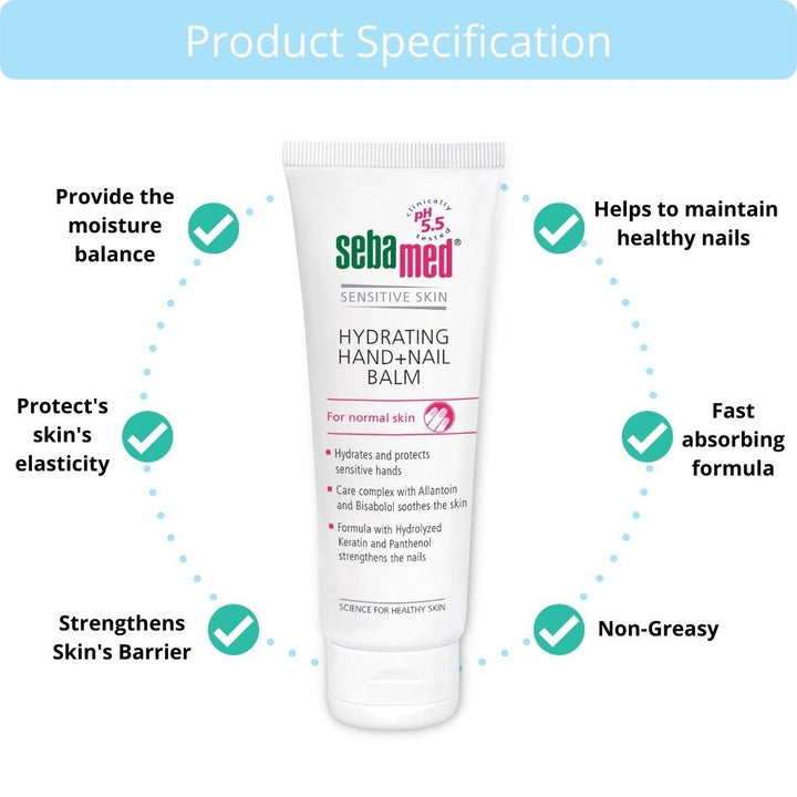 Sebamed Hand and Nail Balm 75 mL - Easy Pharmacy LLC
