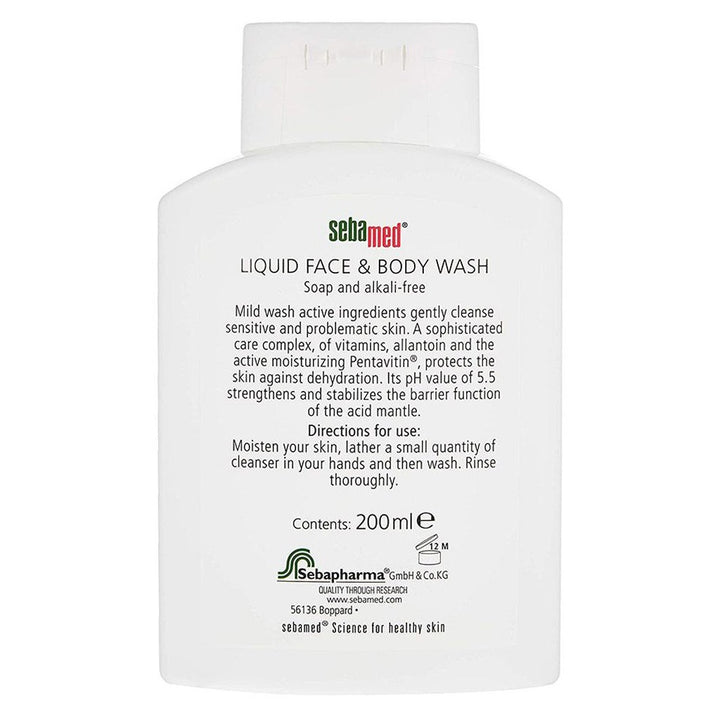 Sebamed Liquid Face & Body Wash 200 mL - Easy Pharmacy LLC