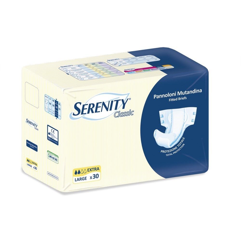 Serenity Classic Fitted Briefs Large 30's - Easy Pharmacy LLC