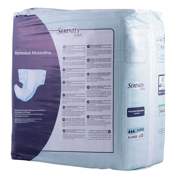 Serenity Classic Super Adult Diapers XL 15's - Easy Pharmacy LLC