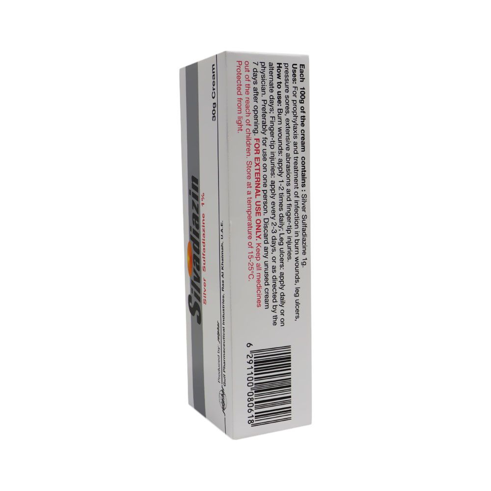 Silvadiazin Silver Sulfadiazine 1% Cream 30 g - Easy Pharmacy LLC