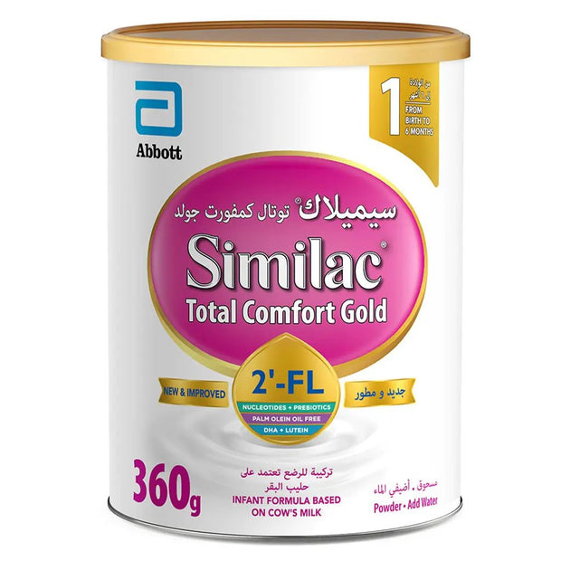 Similac Total Comfort Gold Stage 1 Baby Milk Formula For 0 To 6 Months 360g