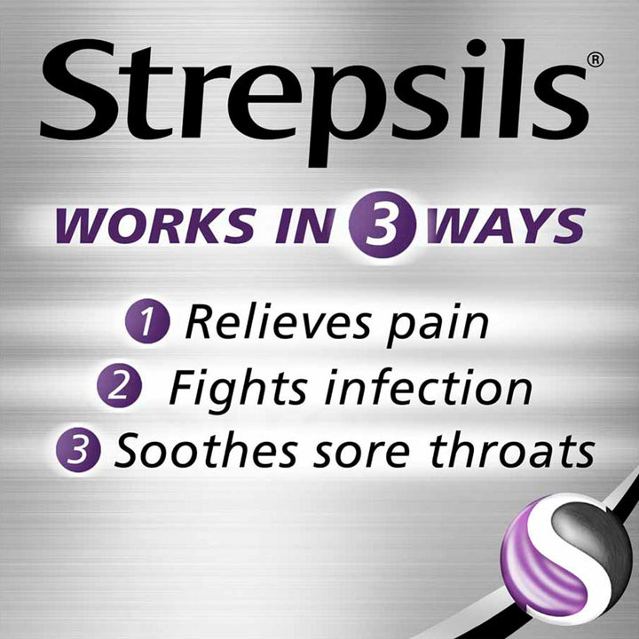 Strepsils Extra Blackcurrant Lozenges 24's - Easy Pharmacy LLC