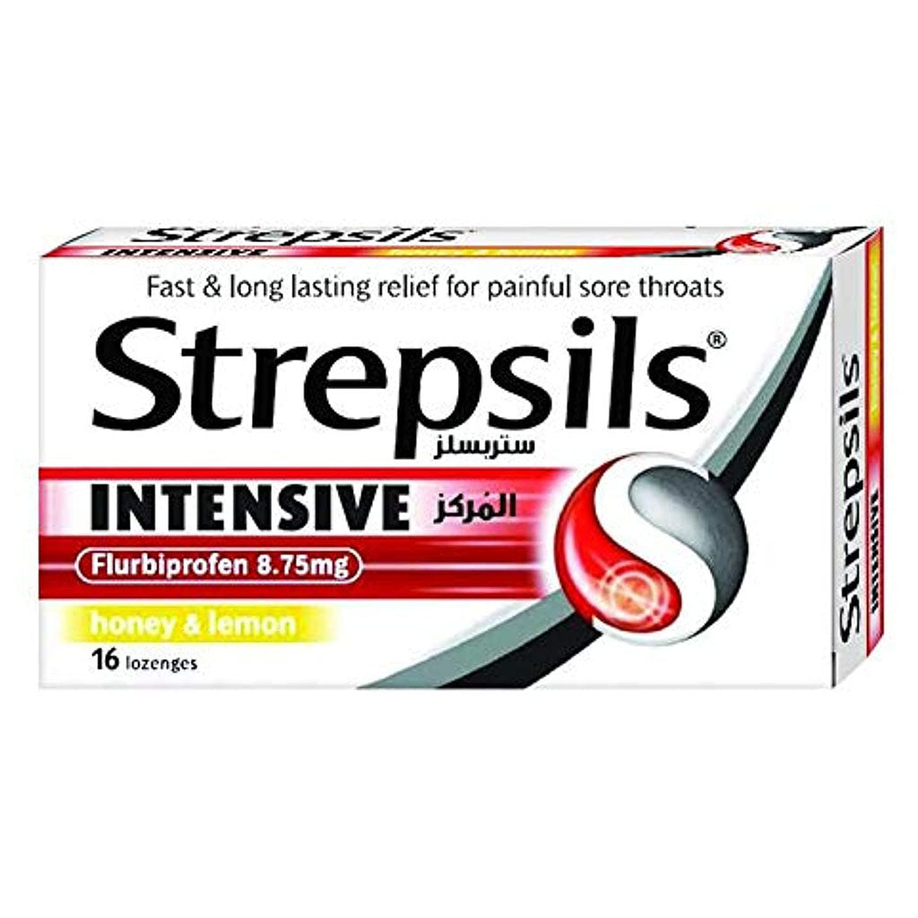 Strepsils Intensive Honey & Lemon Lozenges 16's - Easy Pharmacy LLC