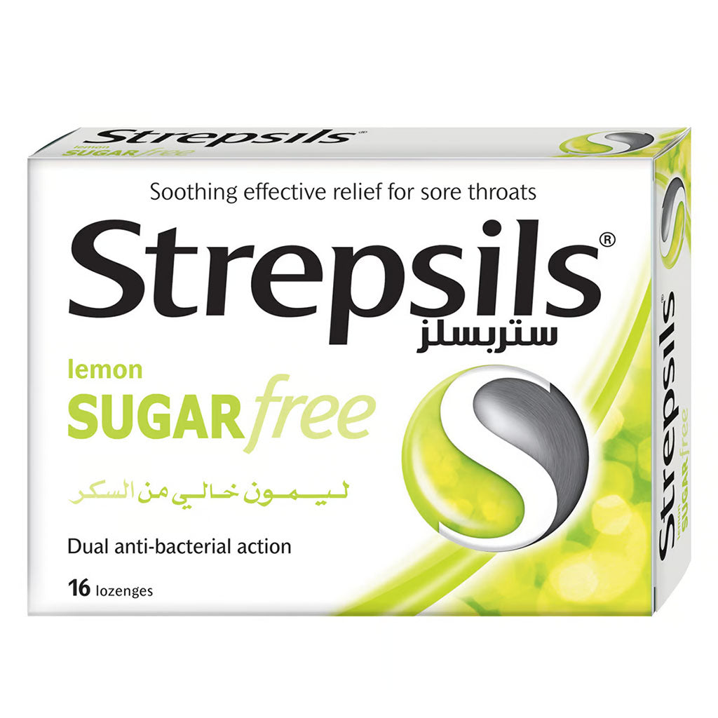 Strepsils Lemon Sugar Free Lozenges 16's - Easy Pharmacy LLC