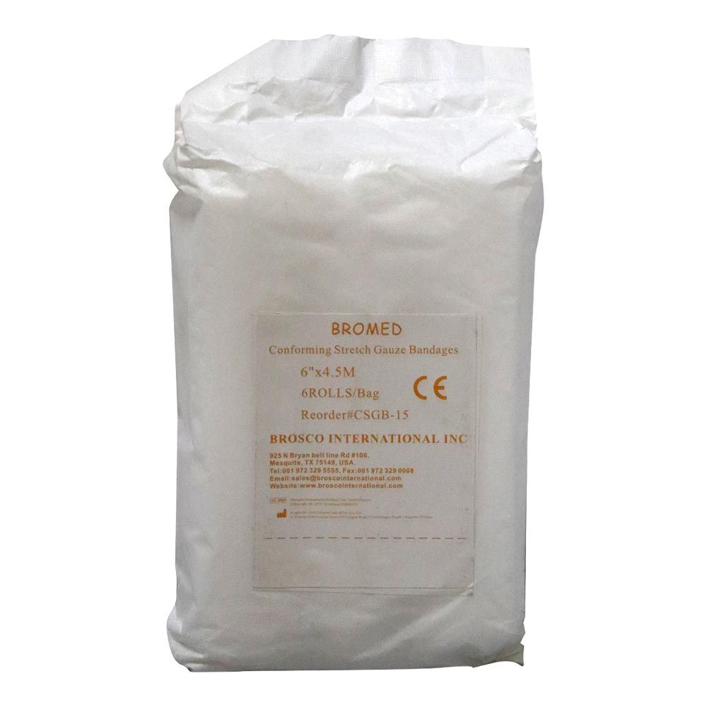 Bromed Conforming Bandage 6 inch x 4.5 m 6's - Easy Pharmacy LLC