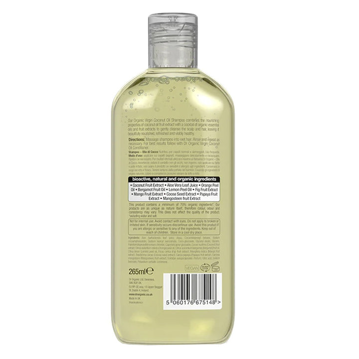 Dr.Organic Virgin Coconut Oil Shampoo 265 mL - Easy Pharmacy LLC