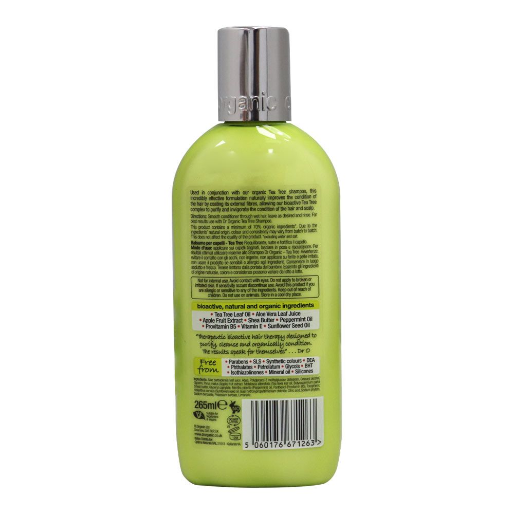 Dr. Organic Tea Tree Conditioner 265 mL - Easy Pharmacy LLC