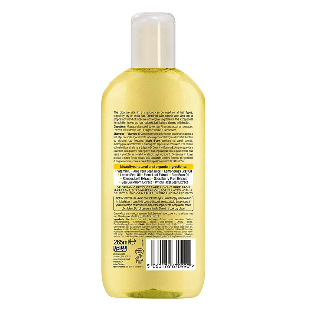 Dr.Organic Vitamin E Shampoo 265 mL - Easy Pharmacy LLC