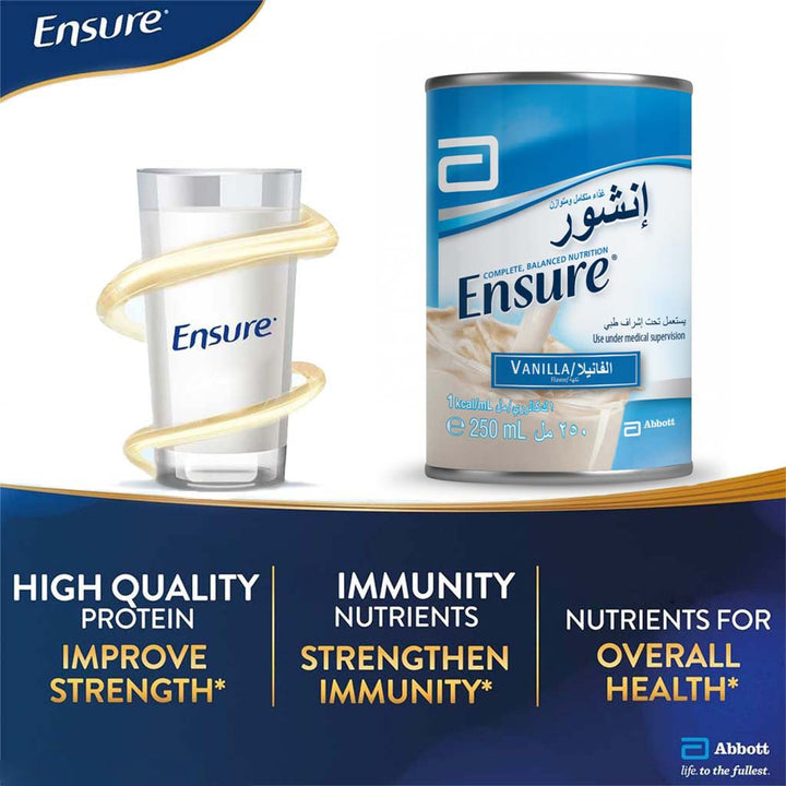 Ensure Vanilla Ready to Drink Liquid 250 mL - Easy Pharmacy LLC
