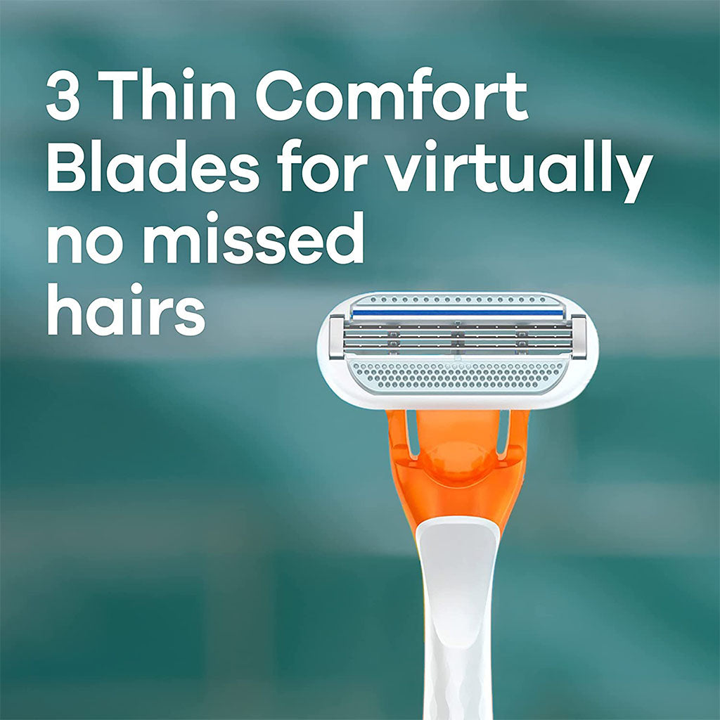 Gillette Venus Riviera Close & Clean In 1 Stroke Women's Disposable Razor, Pack of 2's - Easy Pharmacy LLC