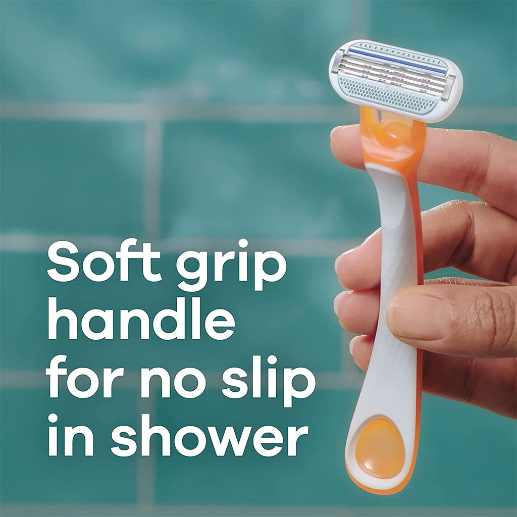 Gillette Venus Riviera Close & Clean In 1 Stroke Women's Disposable Razor, Pack of 2's - Easy Pharmacy LLC