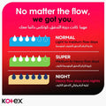Kotex Ultrathin Night Sanitary Pads With Wings For Overnight Protection, Pack of 7's