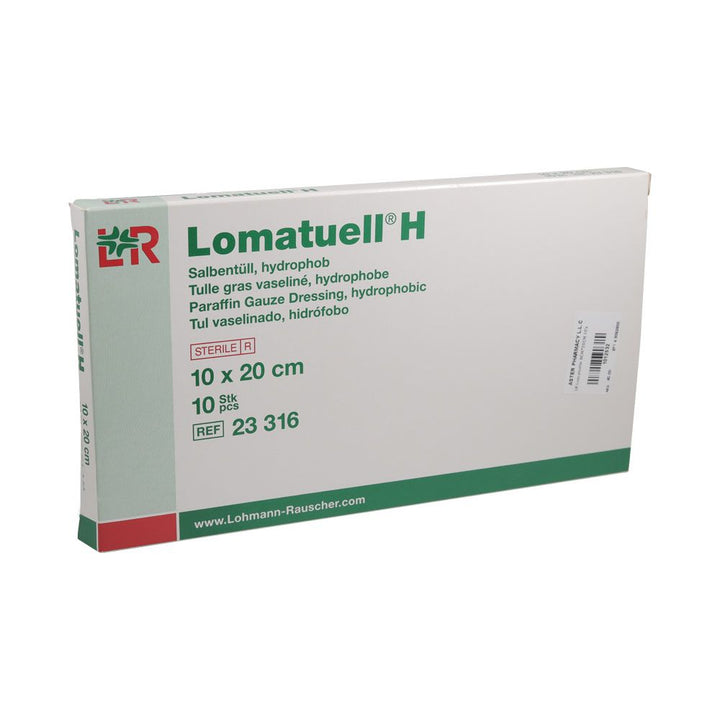 Lohmann & Rauscher Lomatuell H Paraffin Gauze Dressing 10 x 20 cm 10's - Easy Pharmacy LLC