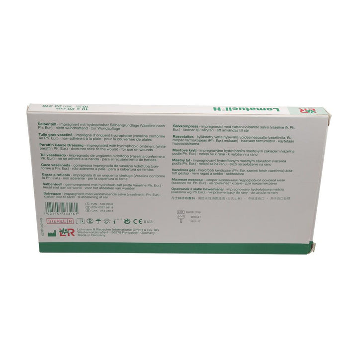 Lohmann & Rauscher Lomatuell H Paraffin Gauze Dressing 10 x 20 cm 10's - Easy Pharmacy LLC