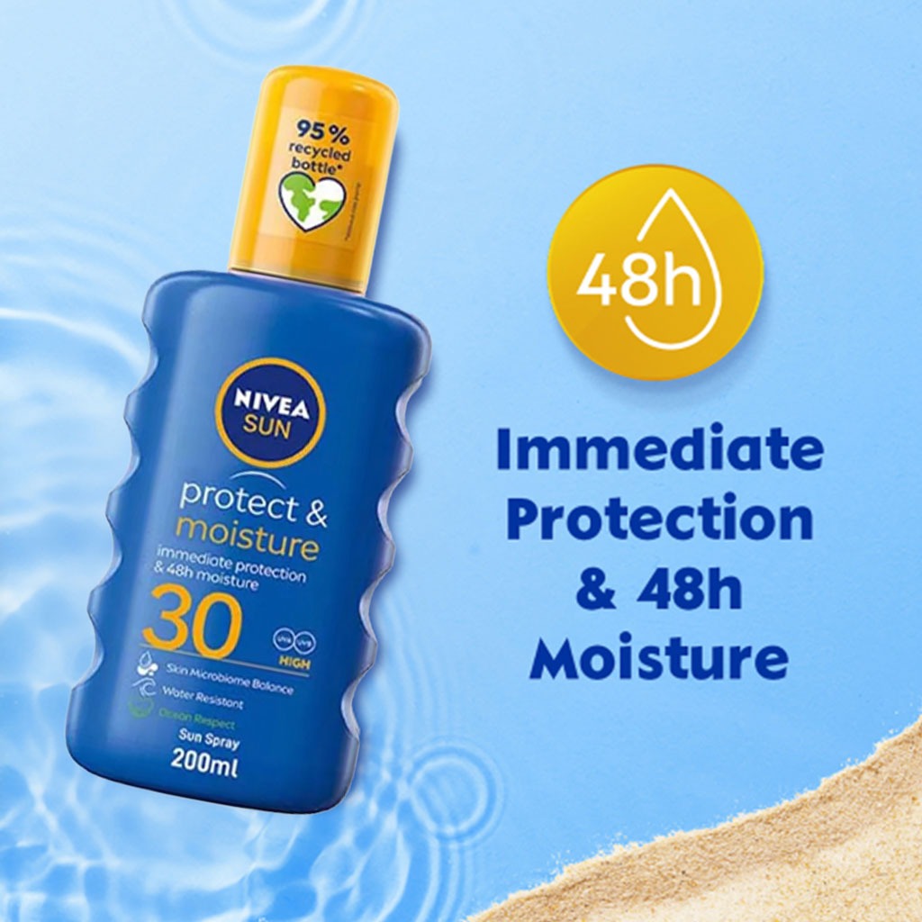 Nivea Sun Protect & Moisture SPF30 Moisturizing Sun Spray 200 mL - Easy Pharmacy LLC