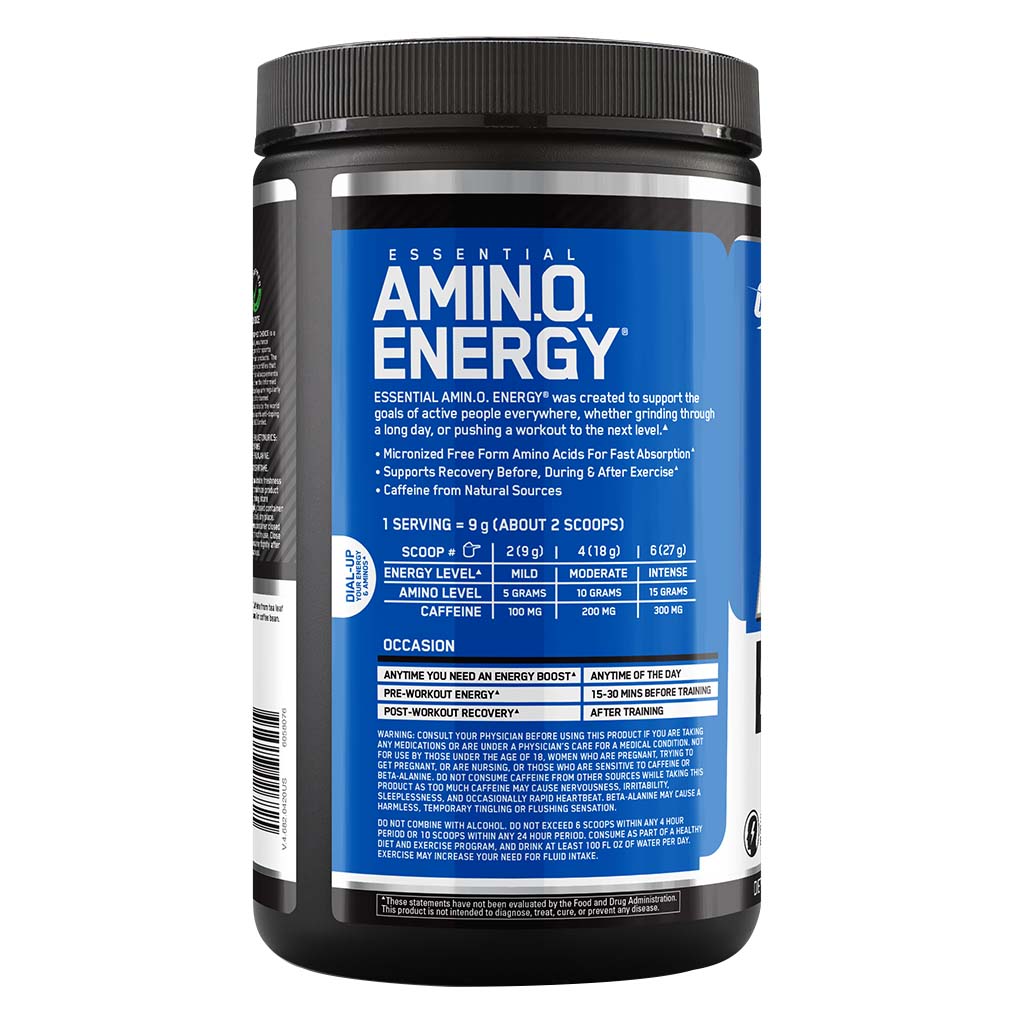Optimum Nutrition Essential Amino Energy Blue Raspberry Flavour 30 Servings - Easy Pharmacy LLC