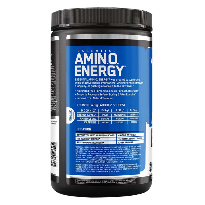 Optimum Nutrition Essential Amino Energy Blue Raspberry Flavour 30 Servings - Easy Pharmacy LLC