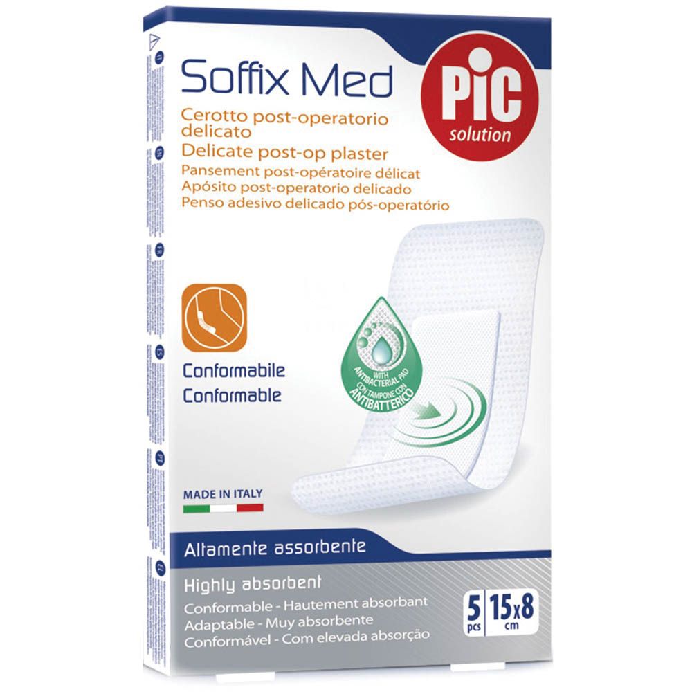 Pic Soffix Med Post-op Plaster 15 cm X 8 cm 5's - Easy Pharmacy LLC