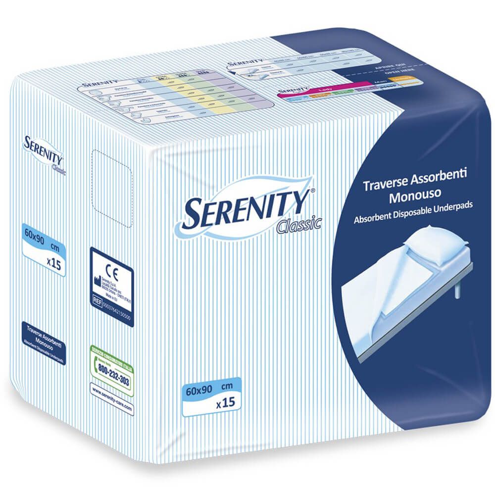 Serenity Underpads 60x90 15's - Easy Pharmacy LLC
