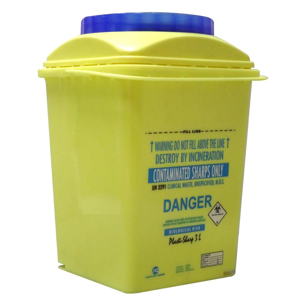 Plasti Lab Sharp Disposal Box 3 L - Easy Pharmacy LLC