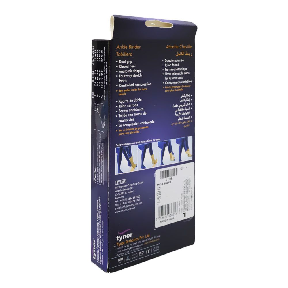 Tynor Ankle Binder Small D-01 - Easy Pharmacy LLC