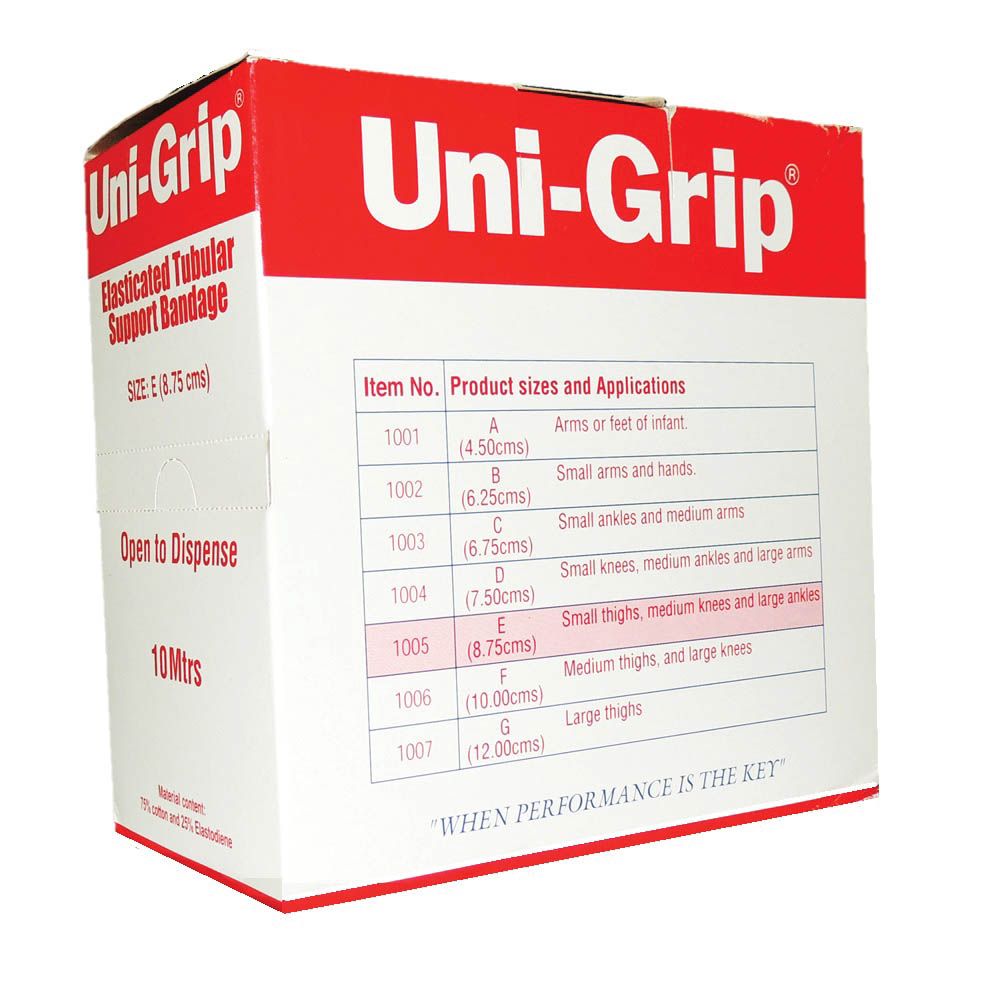 Uni-Grip Elasticated Tubular Support Bandage Size E 10 m - Easy Pharmacy LLC