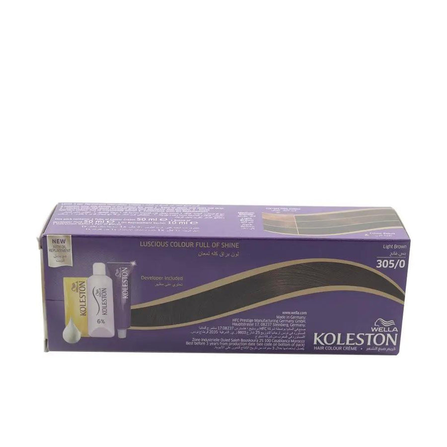 Wella Koleston Hair Color Cream Light Brown 305/0