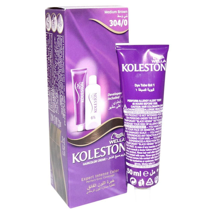 Wella Koleston Hair Color Cream Medium Brown 304/0 - Easy Pharmacy LLC