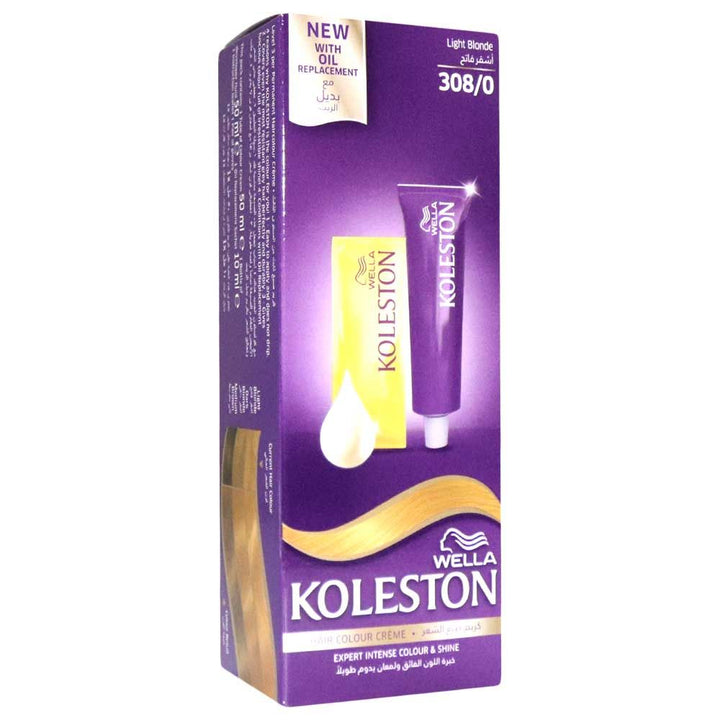 Wella Koleston Hair Colour Cream Light Blonde 308/0 - Easy Pharmacy LLC