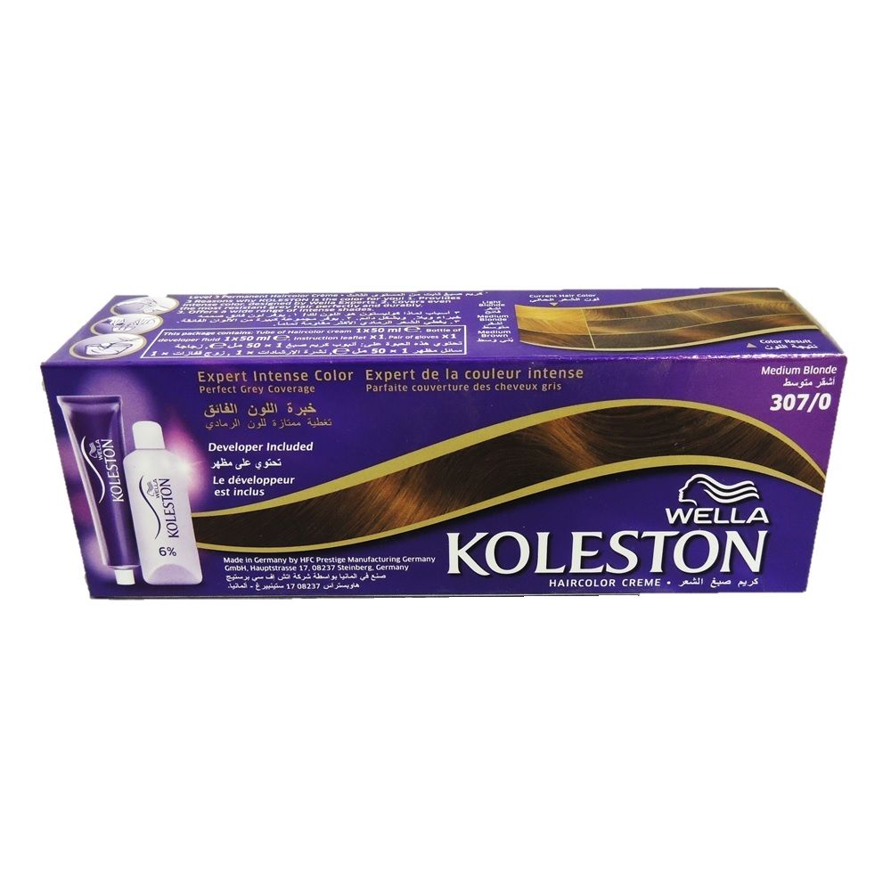 Wella Koleston Hair Color Cream Medium Blonde 307/0 - Easy Pharmacy LLC