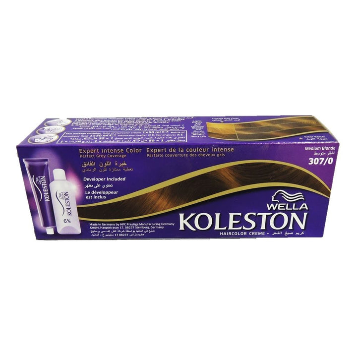 Wella Koleston Hair Color Cream Medium Blonde 307/0 - Easy Pharmacy LLC