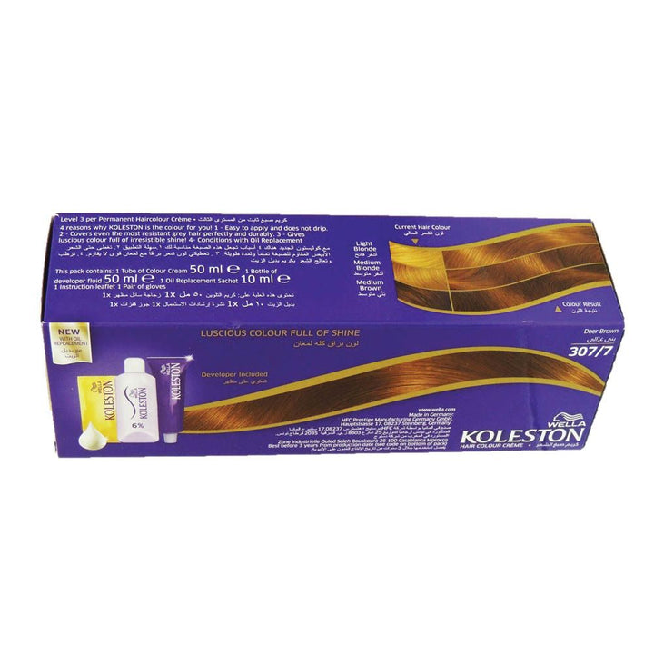 Wella Koleston Hair Color Cream Deer Brown 307/7 - Easy Pharmacy LLC