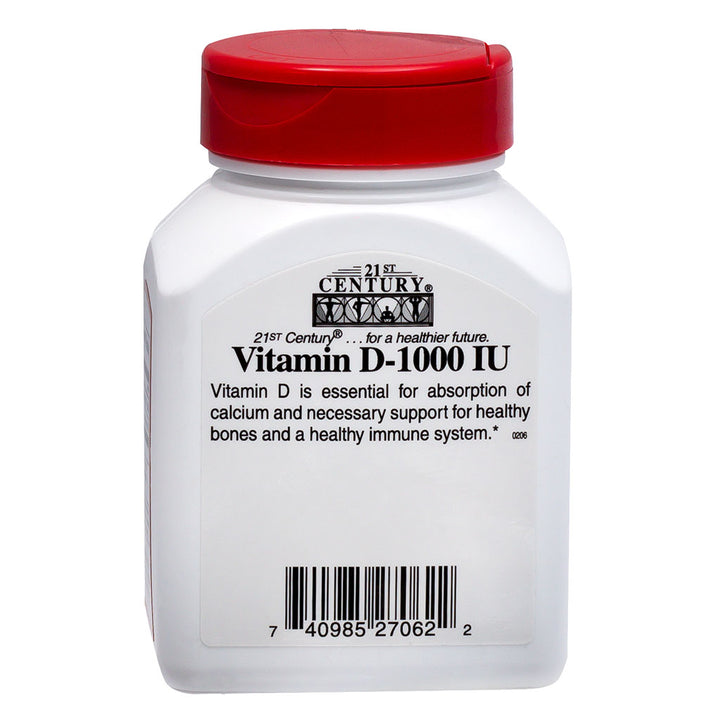 21st Century High Potency Vitamin D3-1000IU Tablets For Bone & Immune Health, Pack of 110's - Easy Pharmacy LLC