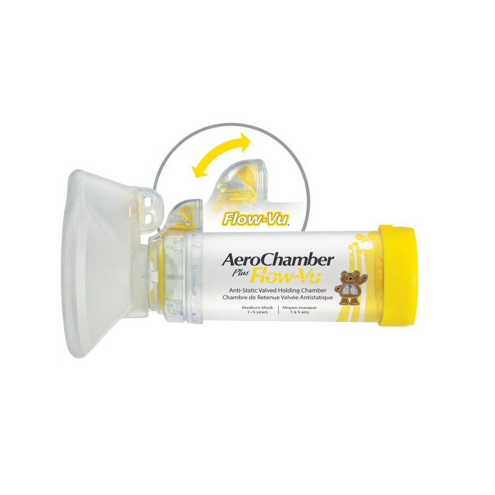 AeroChamber Plus Flow-Vu Chamber Medium Mask - Easy Pharmacy LLC