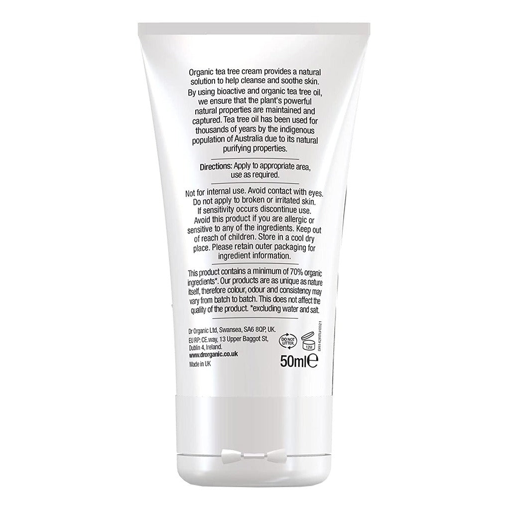 Dr.Organic Tea Tree Cream 50 mL - Easy Pharmacy LLC